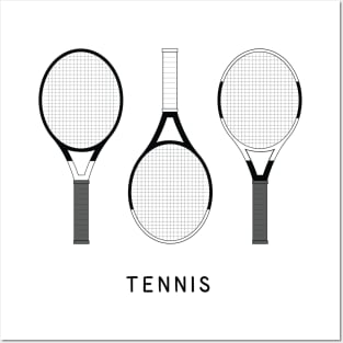 Tennis Rackets set illustrations Posters and Art